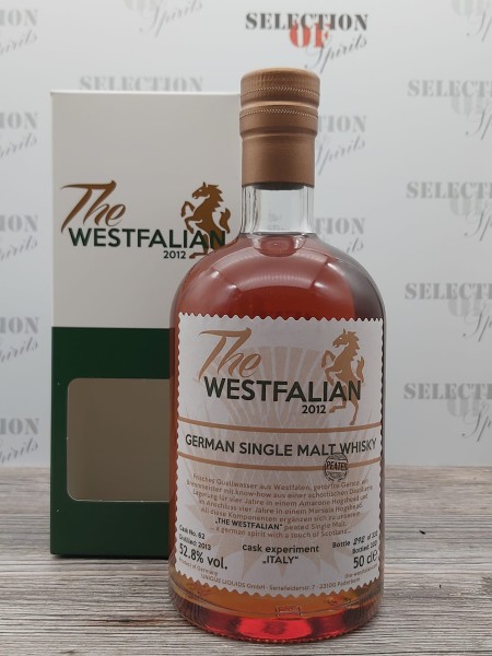 THE WESTFALIAN 2013/2021 Cask62 German Single Malt Whisky -peated- Experiment ITALY