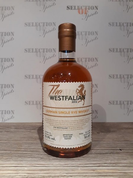 THE WESTFALIAN German Single RYE Whisky American new Oak Barrel